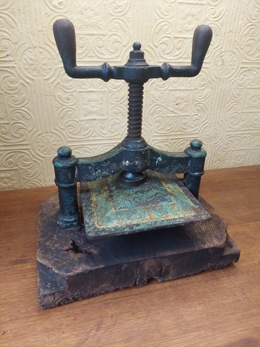 Antique french cast iron book - french,