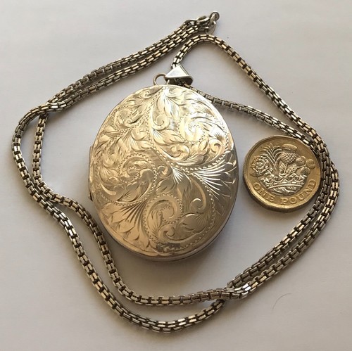 Large 925 silver locket with - .925,