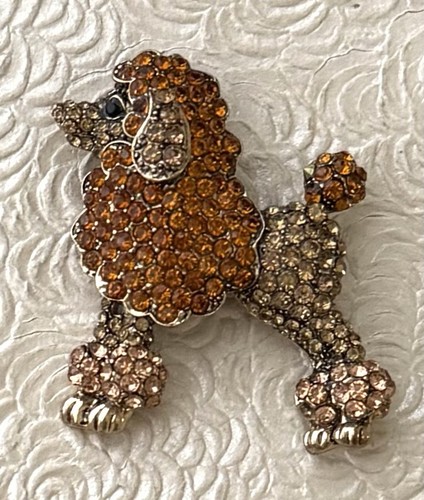 Poodle crystals silver - ,
