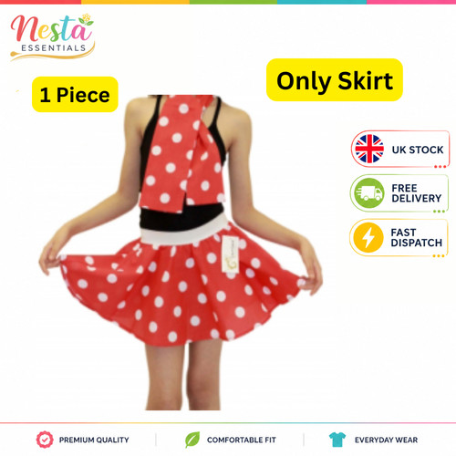 Girls red white polka - girls,