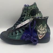 NOS Converse All Star X DC Comics Batman The Joker High Tops U.K. Size 9 BNWT