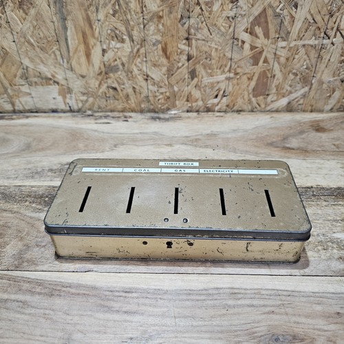 Vintage metal thrift money - vintage,