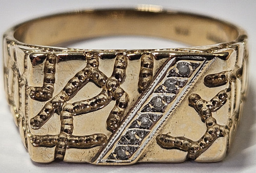 9ct yellow gold - 9ct, diamond