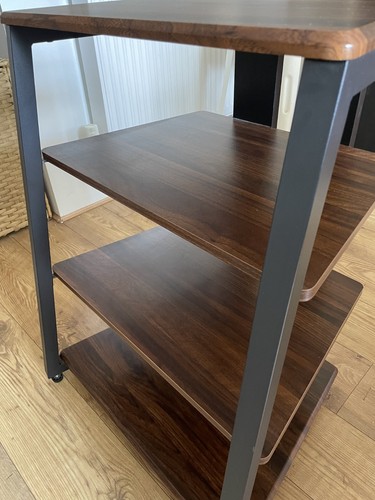 Walnut 4tier hifi stand - walnut,