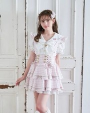 liz lisa Pink Gingham Skirt