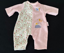 Vintage Zapf Creation Chou Chou Doll Small Pink Floral Sleepsuit for 17" Doll