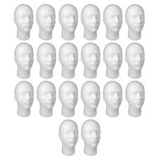 20pcs Male Mannequin Head for