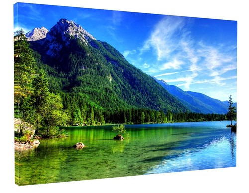 Lake woodland trees mountain - lake,