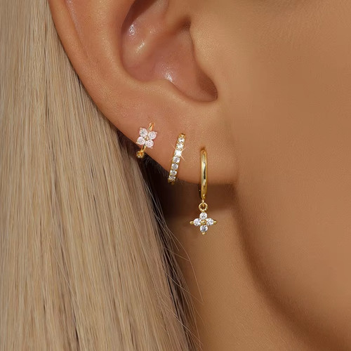 Pair stainless steel flower - 3,