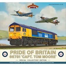 Bachmann 32-980K 66731 Captain Tom Moore Pride of Britain Train Pack OO Gauge