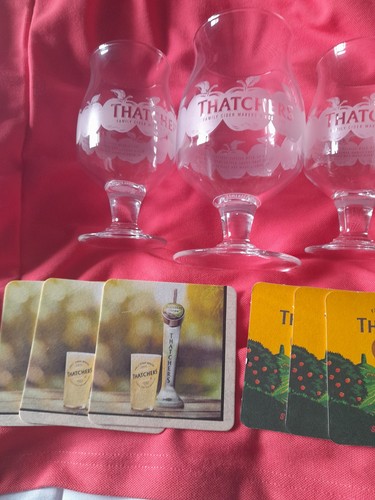 Thatchers goblet glasses - thatchers,
