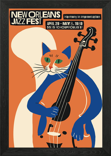 New orleans jazz poster framed - jazz,