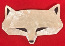 LEA STEIN Brooch Fox Wolf Head