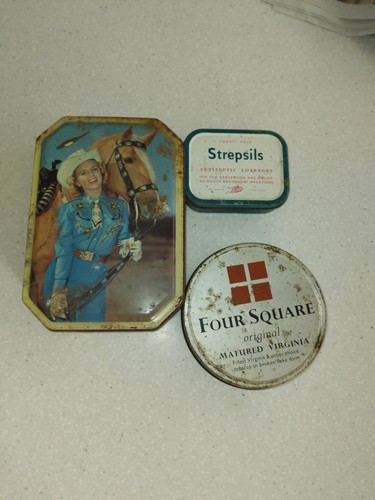 Vintage tins toffee tin - vintage,