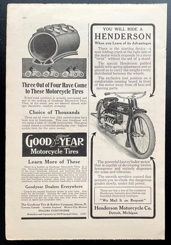 1914 henderson motorcycle - henderson,