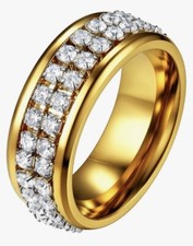 cubic zirconia rings gold 18k