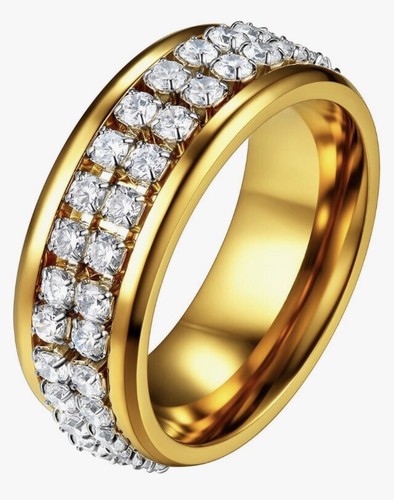 Cubic zirconia rings gold 18k - rings,