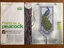 Peacock Bellpull Cross Stitch Chart **from a magazine**