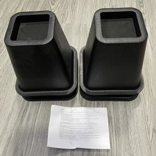 Heavy Duty Bed Chair Risers 6 Inch Furniture Raisers Elephant Feet Design 