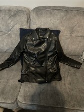 This Is A Black Leather Jacket