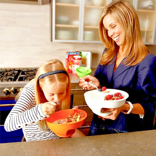 Creative never soggy cereal - never,