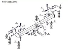 Swan Neck Tow Bar For JEEP
