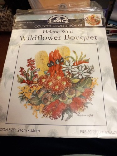 Dmc wildflower bouquet cross - bouquet,