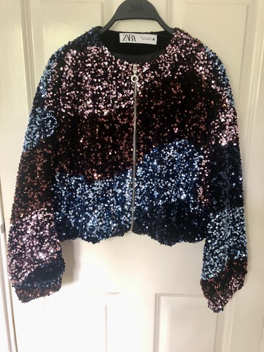 Zara sequin disco bomber - disco,