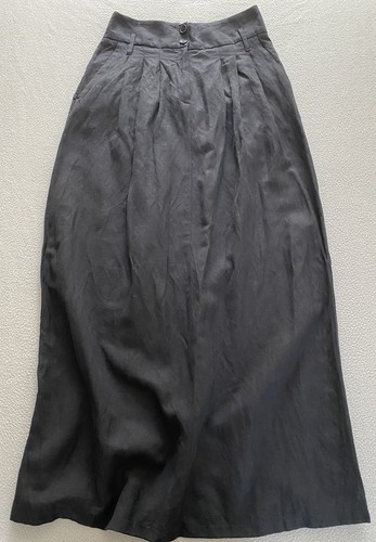 Toast skirt black linen - black,