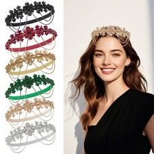 Great Gatsby Women's Headband Chain 1920s Flapper Headpiece Roaring 20s Headband