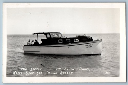 Florida postcard rppc photo - florida,