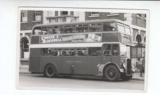 Postcard size PHOTOGRAPH. Bus