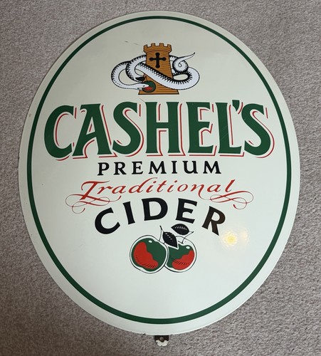 Large convex enamel sign - large,
