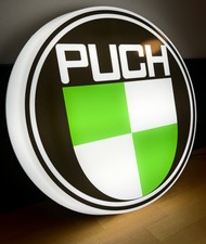 PUCH MOTORCYCLE bike logo LED