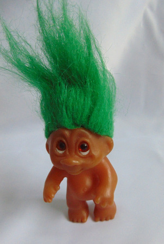 Vintage small dam troll doll - small,