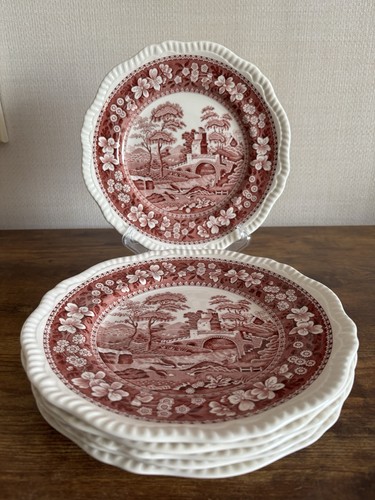 Spode pink tower dinner - spode,