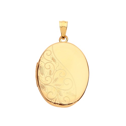 9ct gold locket - gold, for