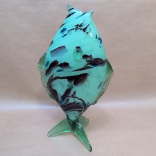 Vintage Romanian Green Glass