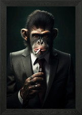 Monkey Suit Animal Framed Wall