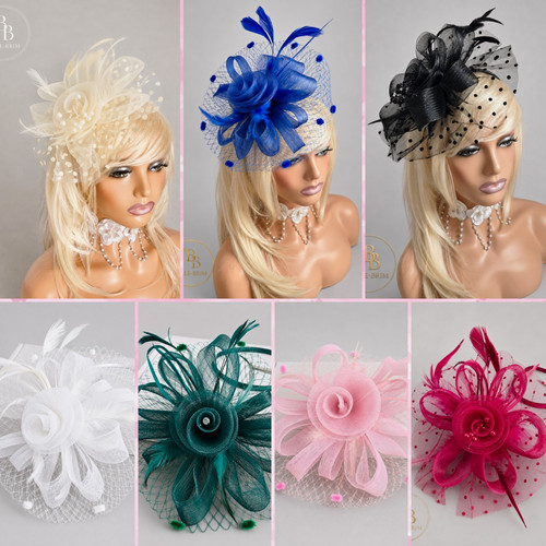 Women mesh flower feather - mesh,