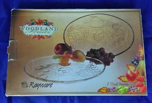 Vintage rayware oval - vintage,, glass