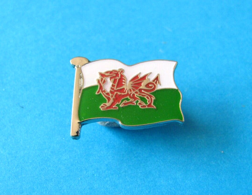 Welsh flag pin badge vgc - welsh, badge.