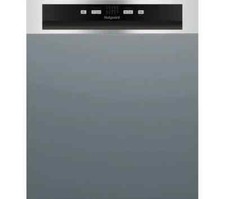 HOTPOINT HBC 2B19 X UK N Full-size Semi-Integrated Dishwasher - Inox