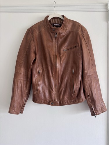 Danier men brown leather - men’s,