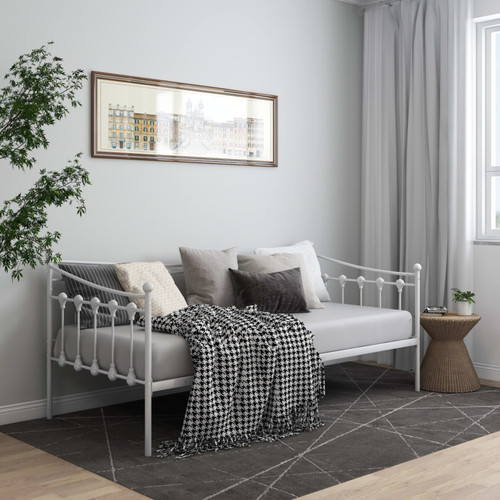 Sofa bed white - , powder-coated