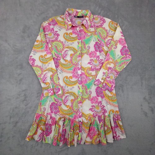 Zara womens pink paisley - zara,