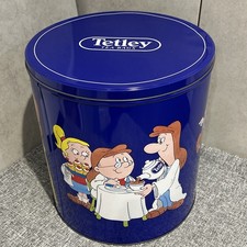 Large Tetley Tea Tin Blue