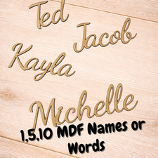 Personalised MDF Wood  3mm Cut