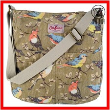 Cath Kidston Cross Body Shoulder Bag Tote Messenger Cotton Floral Birds CQ30