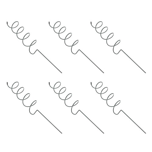 6pcs green iron spiral - 6pcs,